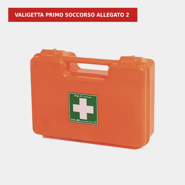 Valigia pronto soccorso allegato 2 per aziende fino a 2 lavoratori