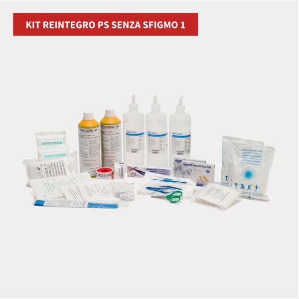 Kit reintegro pronto soccorso allegato 1 senza sfigmomanometro
