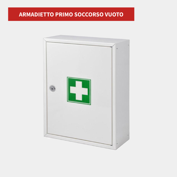 Armadietto pronto soccorso vuoto