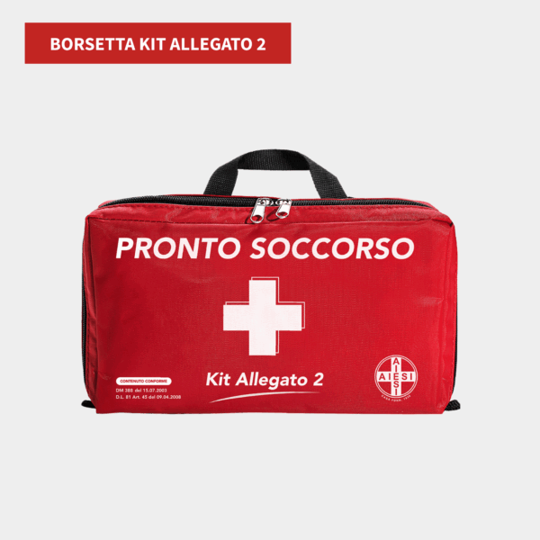 Borsetta primo soccorso allegato 2 per aziende fino a 2 lavoratori senza sfigmomanometro